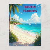 Beautiful Destin Florida Sunset Beach Postkarte (Vorderseite)