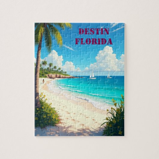 Beautiful Destin Florida Sunset Beach Puzzle (Vertikal)