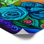 Beautiful Día de los Muertos Woman Poster (Ecke)