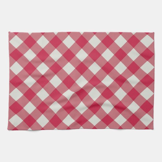 Beautiful Diamond Gingham Pattern Tea Towel Geschirrtuch (Horizontal)