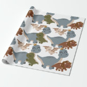 Beautiful Dinosaurier Boho Wrapping Paper Geschenkpapier (Ungerollt)