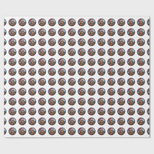 Beautiful Doberman Pinscher Dog Weihnachtsmuster Geschenkpapier (Flach)