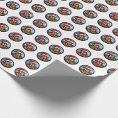 Beautiful Doberman Pinscher Dog Weihnachtsmuster Geschenkpapier (Ecke)