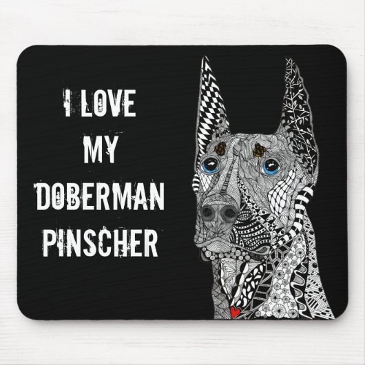 Beautiful Doberman Pinscher Mouse Pad Mousepad (Vorne)