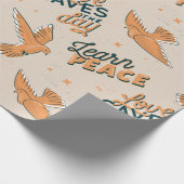 Beautiful Dove Peace Animal Pattern Cute Summer Geschenkpapier (Ecke)