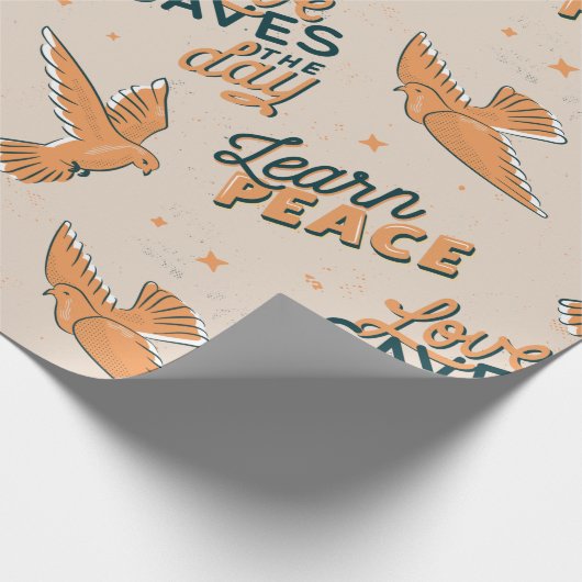 Beautiful Dove Peace Animal Pattern Cute Summer Geschenkpapier (Ecke)