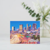 Beautiful Downtown Atlanta, Georgia, USA Postkarte (Stehend Vorderseite)