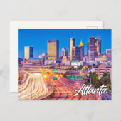 Beautiful Downtown Atlanta, Georgia, USA Postkarte (Vorne/Hinten)