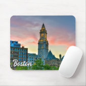Beautiful Downtown Boston, Massachusetts, USA Mousepad (Mit Mouse)