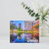 Beautiful Downtown Dallas, Texas, USA Postkarte (Stehend Vorderseite)