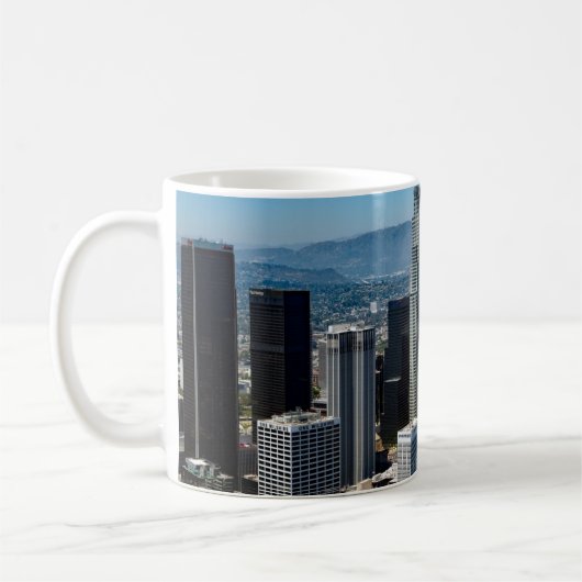 Beautiful Downtown Los Angeles California Skyline Kaffeetasse (Links)