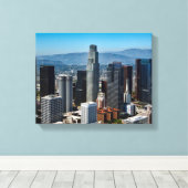 Beautiful Downtown Los Angeles California Skyline Leinwanddruck (Insitu (Holzboden))