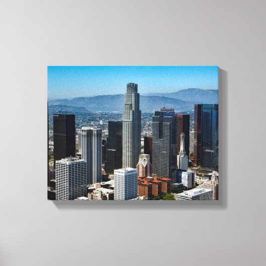 Beautiful Downtown Los Angeles California Skyline Leinwanddruck (Vorderseite)