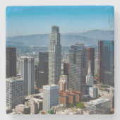Beautiful Downtown Los Angeles California Skyline Steinuntersetzer (Vorderseite)