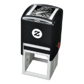 Beautiful Dragon and Flowers Permastempel (Produkt)