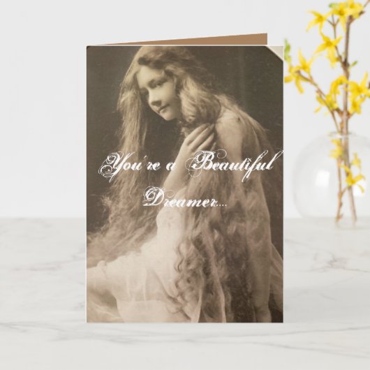 "Beautiful Dreamer "Frauen inspiriert Tanks Karte (Gelbe Blume)