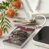 Beautiful Dreamer - Maine Coon Cat Schlüsselanhäng Schlüsselanhänger (Vorderseite rechts)