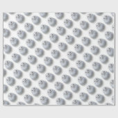 Beautiful Dreamy Serene Snowy Owl Geschenkpapier (Flach)