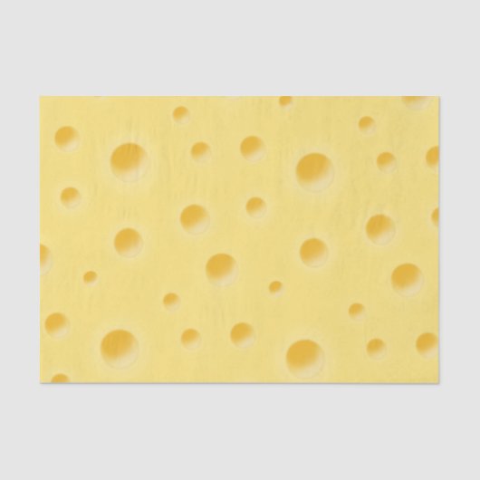 Beautiful Dreamy Swiss Cheese Whimsical Seidenpapier (Vorderseite)
