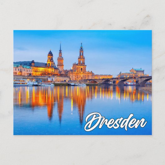 Beautiful Dresden, Deutschland Postkarte (Vorderseite)