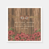 Beautiful Dusty Rose Lily Blume Serviette (Vorderseite)