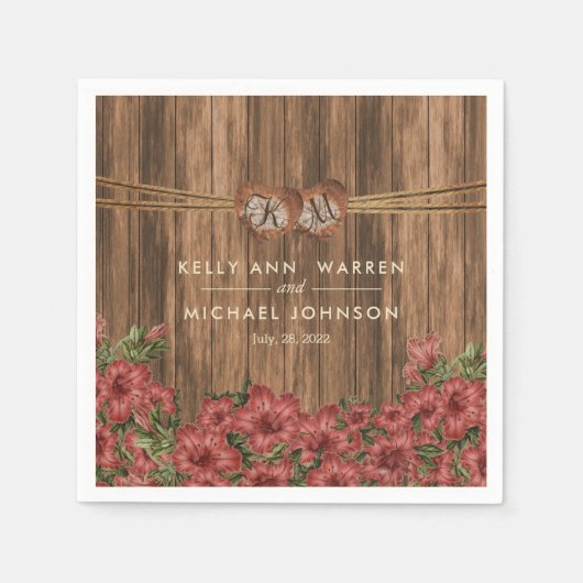 Beautiful Dusty Rose Lily Blume Serviette (Vorderseite)