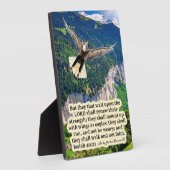 Beautiful Eagle Scripture Plaque Isaiah 40:31 Fotoplatte (Seite)