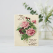 Beautiful Early 1900's Vintage Birthday Greeting Postkarte (Stehend Vorderseite)
