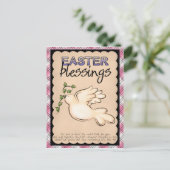 Beautiful Easter Postcard Feiertagspostkarte (Stehend Vorderseite)