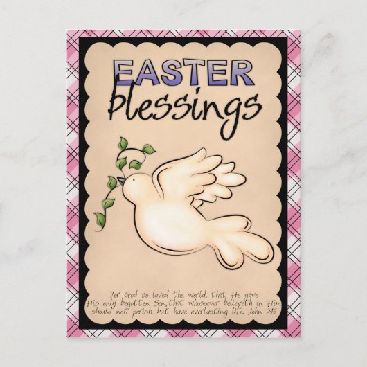 Beautiful Easter Postcard Feiertagspostkarte (Vorderseite)