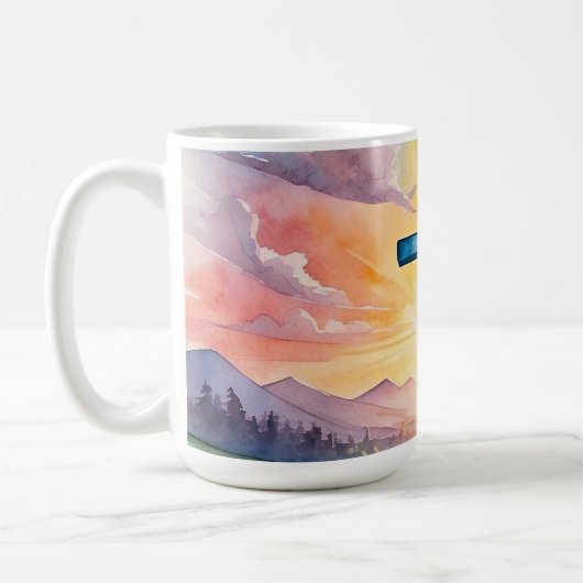 Beautiful Easter Watercolor Art Kaffeetasse (Links)