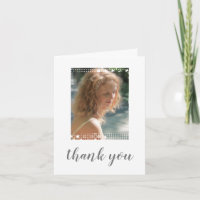 Beautiful Editable Foto Graduation Thank You |