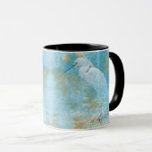 Beautiful Egret Shore Bird Tasse (VorderseiteRechts)
