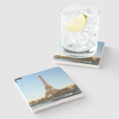 Beautiful Eiffel Tower Paris Frankreich Steinuntersetzer (Seitenansicht)