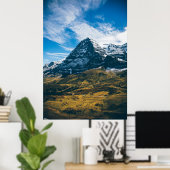 Beautiful Eiger North Wall Grindelwald Poster (Heimbüro)