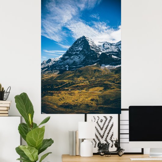 Beautiful Eiger North Wall Grindelwald Poster (Heimbüro)