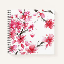 Beautiful & Elegant Cherry Blossom Gästebuch