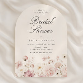 Beautiful Elegant Floral Bridal Shower Einladung