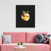 Beautiful elegant golden love apple leinwanddruck (Insitu (Wohnzimmer))