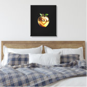 Beautiful elegant golden love apple leinwanddruck (Insitu (Schlafzimmer))