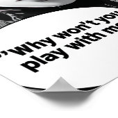 Beautiful Elf Girl Manga Panel Poster (Ecke)