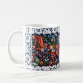 Beautiful Embroidered Horse Kaffeetasse (Links)