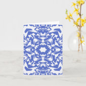 Beautiful en Bleu.... Karte (Gelbe Blume)