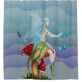 Beautiful enchanted fairy duschvorhang (Vorderseite)