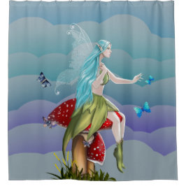 Beautiful enchanted fairy duschvorhang