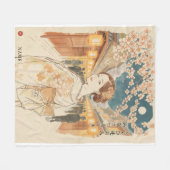 Beautiful Encounters by Akiko Yosano Kanji Fleecedecke (Vorderseite (Horizontal))