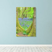 Beautiful English Bluebell Wood Leinwanddruck (Insitu (Holzboden))