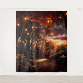 Beautiful Evening Wedding Backdrop Wandteppich (Vorderseite)