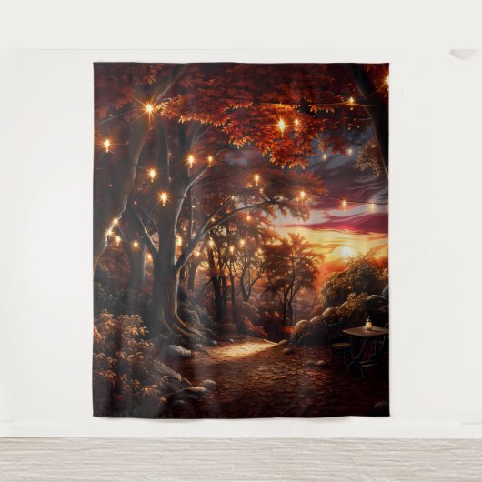 Beautiful Evening Wedding Backdrop Wandteppich (Vorderseite)