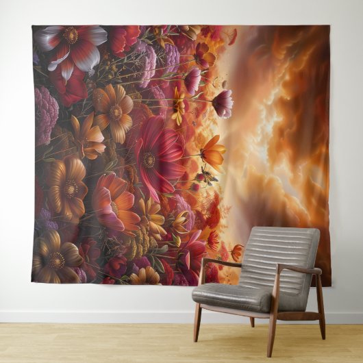 Beautiful Evening Wedding Backdrop Wandteppich (Beispiel (Horizontal))